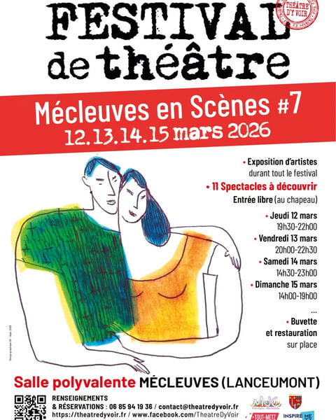 Festival de théâtre Mécleuves en scène 2026 affiche