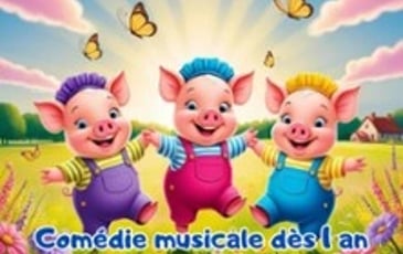 Les trois p'tits cochons en chanson