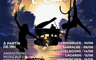 Spectacle flottant, jazz manouche et feu d'artifice