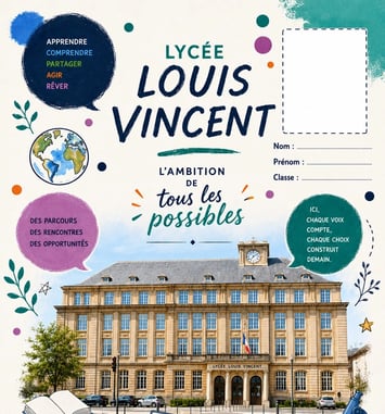Visite du lycée Louis Vincent à Metz