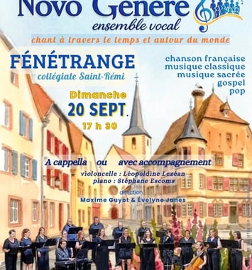 Concert de l'ensemble vocal Novo Genere