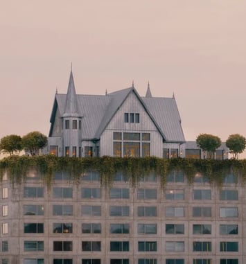 Visite d'un hôtel à l'architecture contemporaine