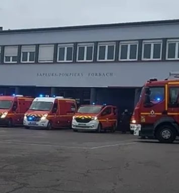 Visite de la Caserne des pompiers de Forbach