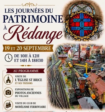 Portes-ouvertes de l'église Saint-Brice et du Cercle Ferroviaire de Rédange