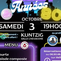 Soirée années 80 caritative