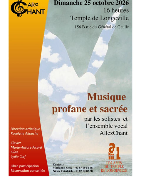 Musique sacrée et profane avec l'ensemble vocal AllezChant