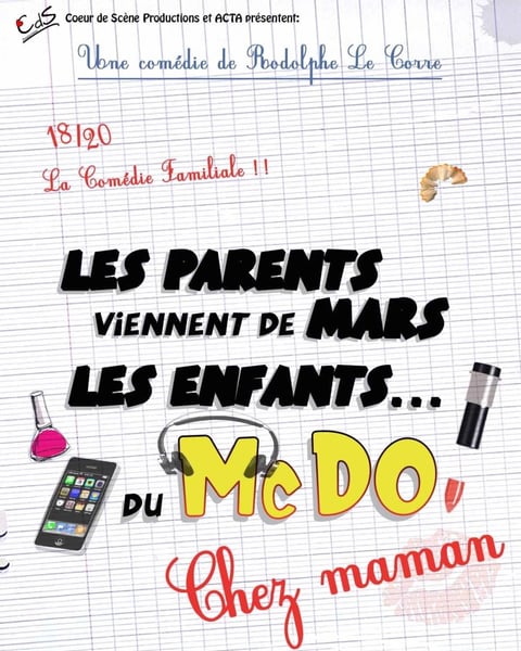 Les parents viennent de mars, les enfants du McDo ! Chez maman